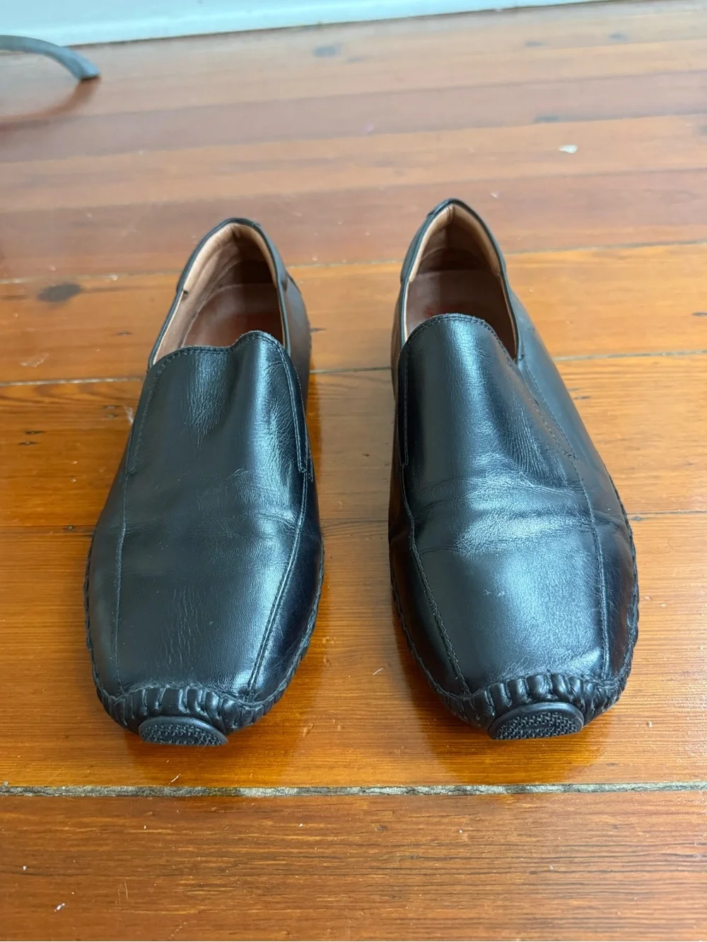 Pikolinos Jerez Men's Black Leather Driving Moccasins Sz 43 US 10 🧡🍄